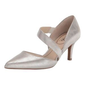 Lifestride Womens Suki Silver Pump Size 8.5 Wide